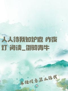 人人待我如炉鼎 昨夜灯 阅读